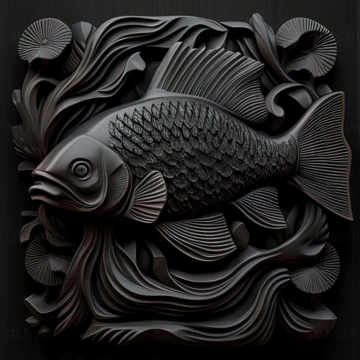 3D model Black mar fish (STL)